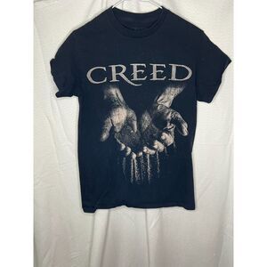 Creed black graphic band t-shirt, Small